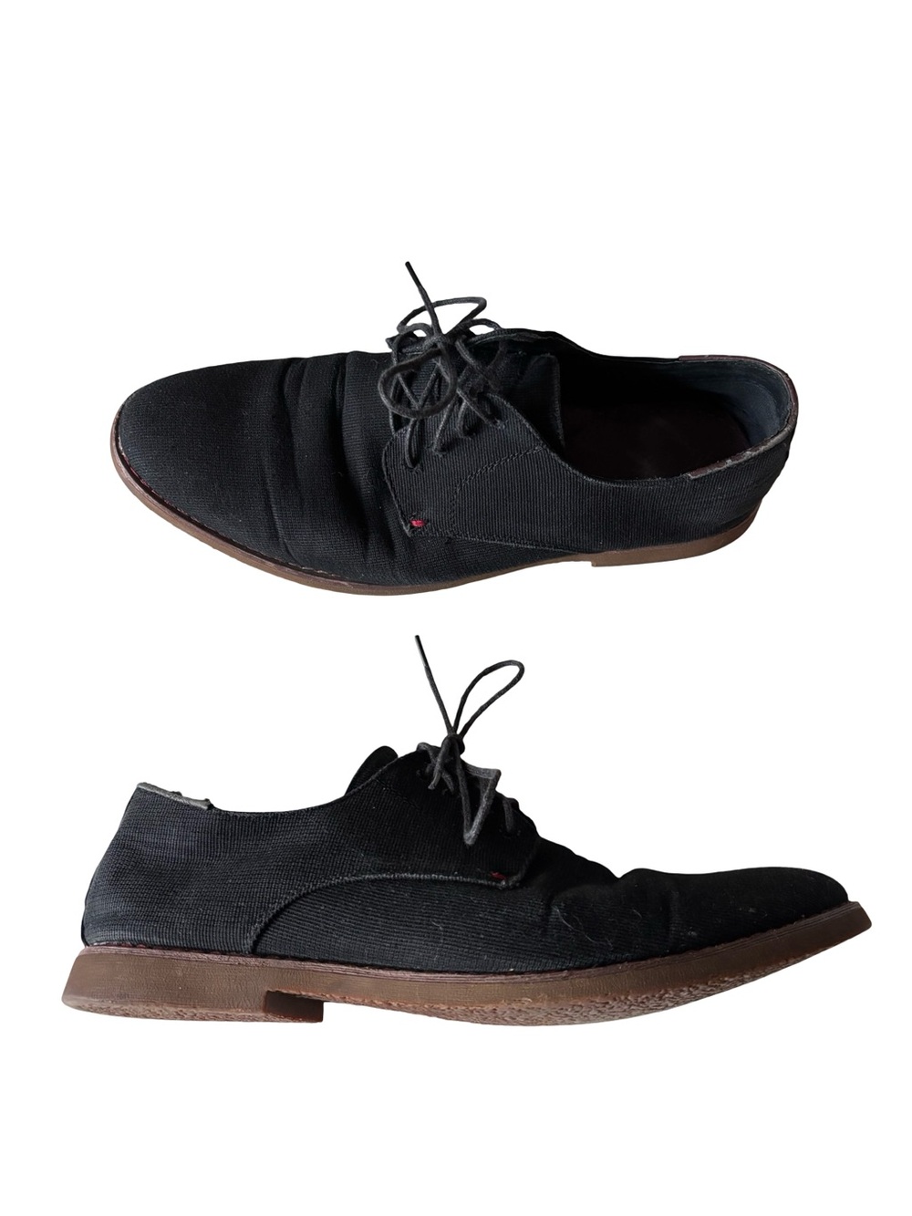 Black Lace-Up Oxford Derbys